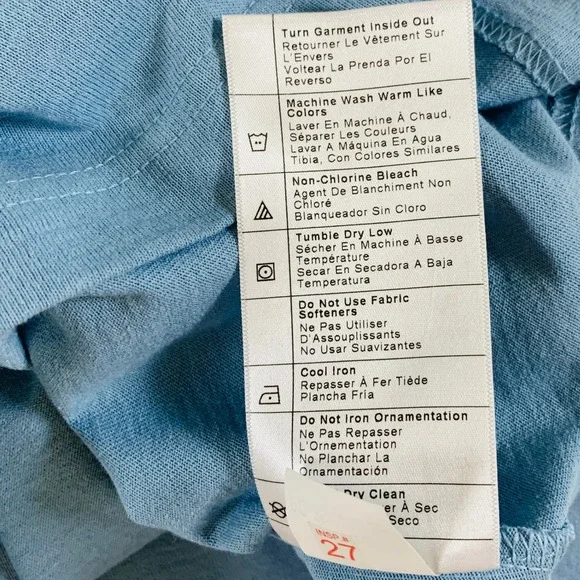 NWT Carhartt C Graphic T-Shirt Mens Relaxed Fit Heavyweight Long Sleeve 2XL Blue - Picture 8 of 11